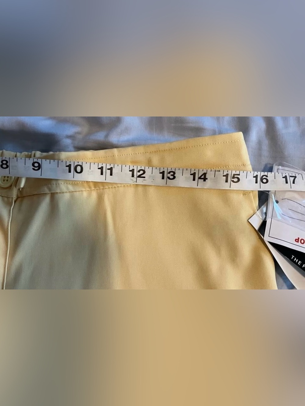 The Limited Straight-Leg Crop Pants in Pale Yellow CB Collection size 12 - Picture 2 of 8